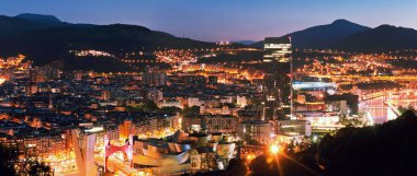 Bilbao şehri manzarası, İspanya