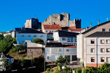 Castro Castle Caldelas. Galiçya, İspanya
