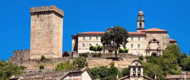 Kale ve kule Lemos Monforte de Lemos, Galiçya, İspanya