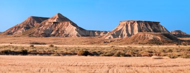 dağ castildetierra bardenas reales doğa parkı, navarra,