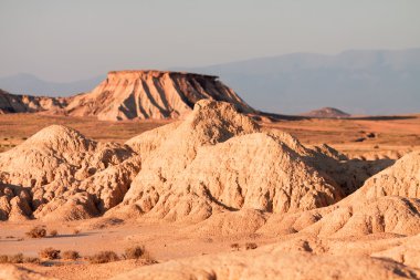 Mountain Castildetierra in Bardenas Reales Nature Park, Navarra, clipart