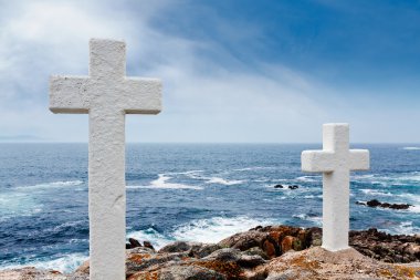 Sahil della Morte. Faro Corme. Galiçya, İspanya.