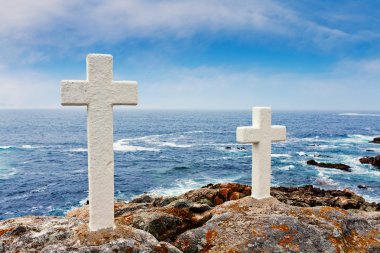 Sahil della Morte. Faro Corme. Galiçya, İspanya.