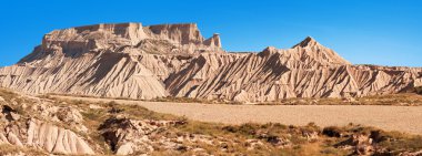 dağ castildetierra bardenas reales doğa parkı, navarra,