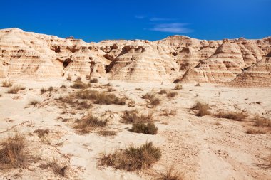 dağ castildetierra bardenas reales doğa parkı, navarra,