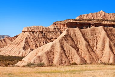 Mountain Castildetierra in Bardenas Reales Nature Park, Navarra, clipart