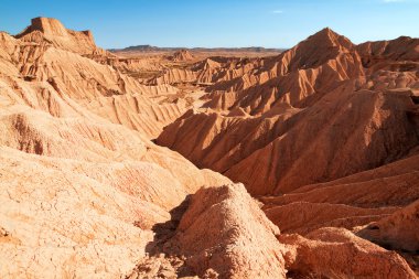 Mountain Castildetierra in Bardenas Reales Nature Park, Navarra, clipart