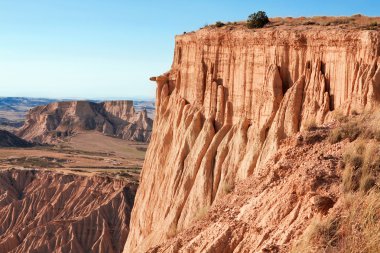 Mountain Castildetierra in Bardenas Reales Nature Park, Navarra, clipart