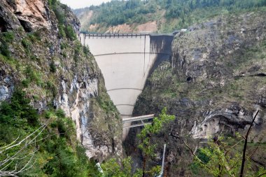 Baraj vaiont. eyaleti belluno, İtalya. 9 Ekim 1963 Barajı yapıldı. 