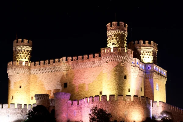 Castle of Mendoza in Manzanares el Real, Spain — Stock Photo, Image