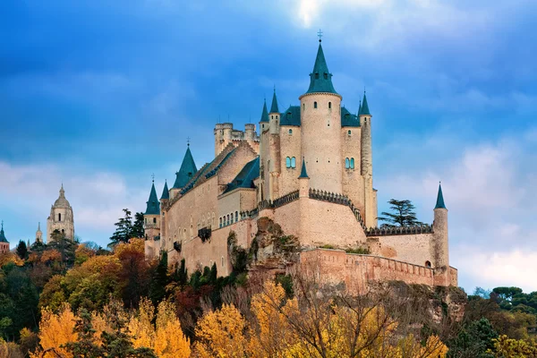 Hrad Alcazar v segovia, Španělsko — Stock fotografie