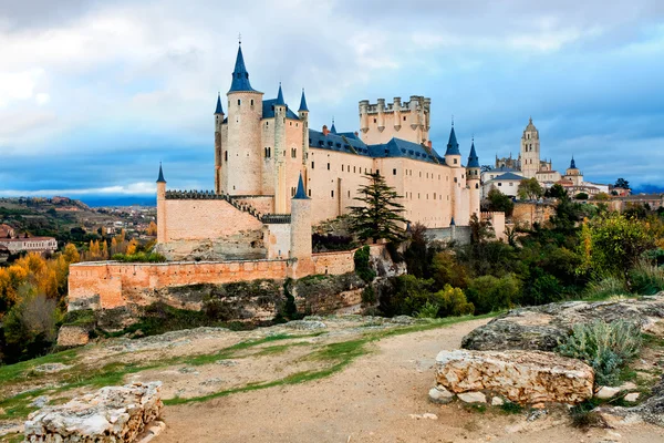 Hrad Alcazar v segovia, Španělsko — Stock fotografie