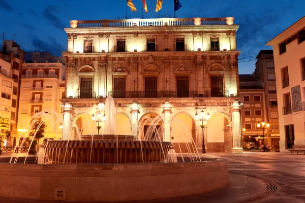市政厅在卡斯特德拉普拉纳。西班牙，巴伦西亚自治区 — 图库照片