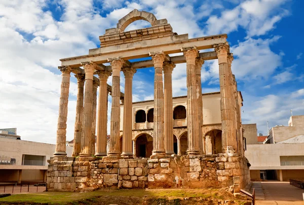 The roman temple of Diana in Merida, Spain — Stock Photo, Image