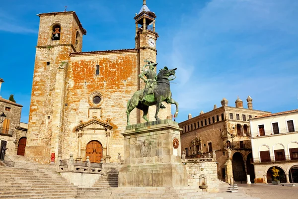 Statua di Fransisco Pisarro. Trujillo. Spagna — Foto Stock