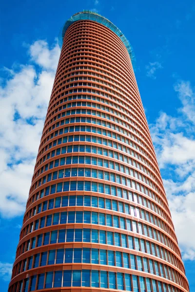 Tower or Pell Tower is an office skyscraper under construction in Seville, Spain — Stock Photo, Image