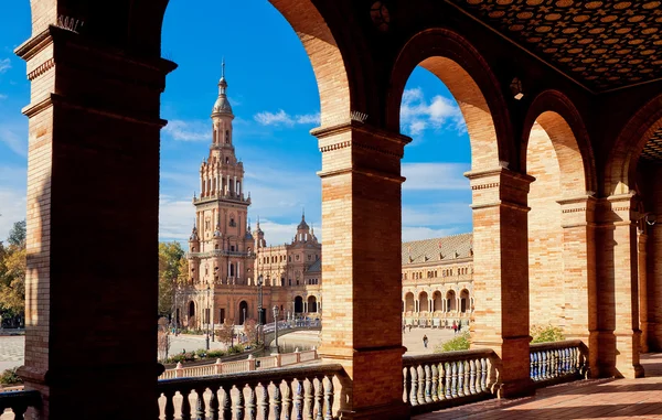 Plaza de Espana. Σεβίλλη, Ισπανία — Φωτογραφία Αρχείου