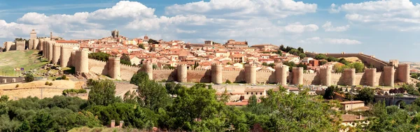 Vue sur la ville historique d'Avila, Castilla y Leon, Espagne — Photo