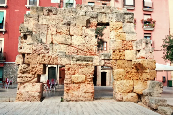 Ruins of Roman walls in Tarragona, Spain — Stock Photo, Image