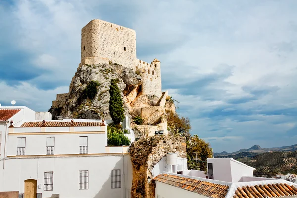 Olvera kalede. Andalusia, İspanya — Stok fotoğraf