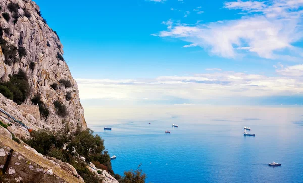Vue sur la Méditerranée depuis Gibraltar — Photo