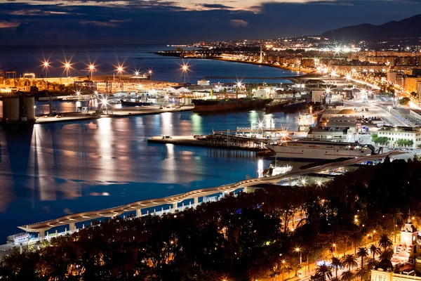 Hamnen i malaga, Spanien — Stockfoto