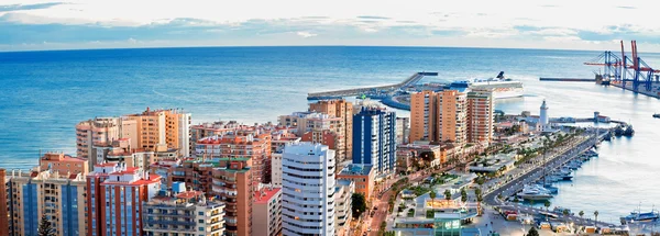 Seehafen in Malaga, Spanien — Stockfoto
