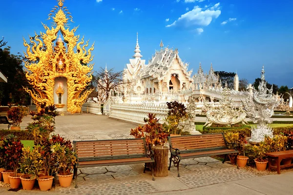 Templo Rong Khun, Chiang Rai, Tailândia — Fotografia de Stock