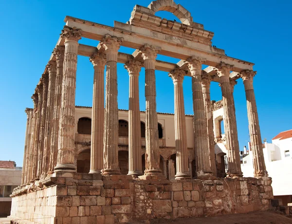 De Romeinse tempel van Diana in Merida, Spanje — Stockfoto