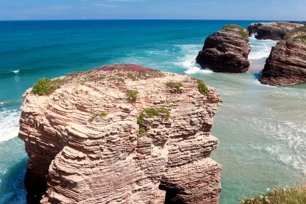 Praia das catedrais, Galiza, Espanha — Fotografia de Stock