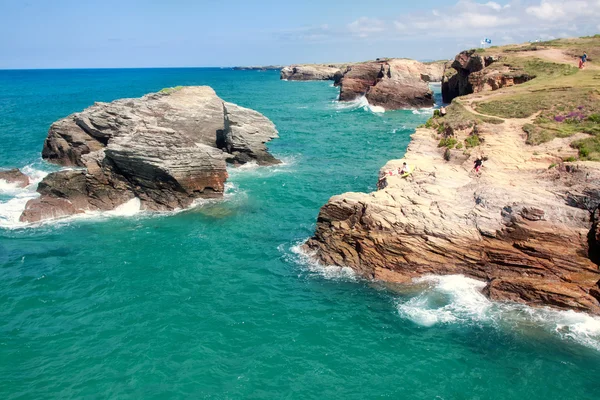 Plaj, katedraller, Galiçya, İspanya — Stok fotoğraf