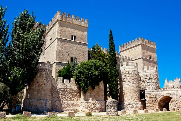 Hrad Ampudia, provincii Palencia, Kastilie a León, Španělsko — Stock fotografie