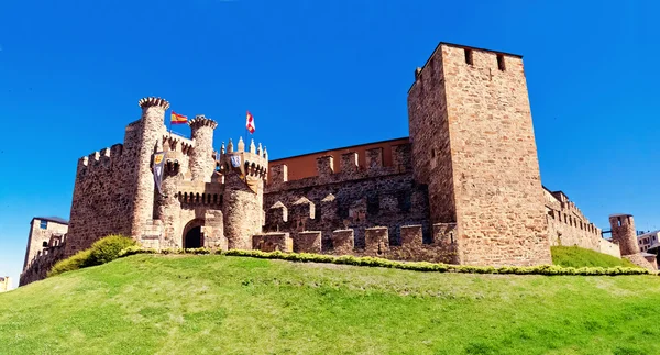 Templarium hrad, ponferrada, santiago road, Španělsko — Stock fotografie