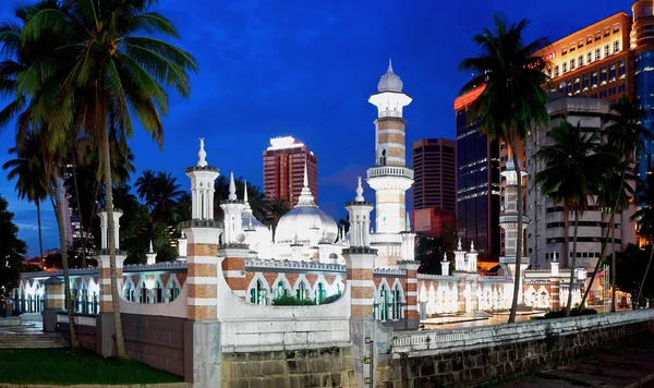 Mešita masjid jamek v kuala lumpur, Malajsie — Stock fotografie
