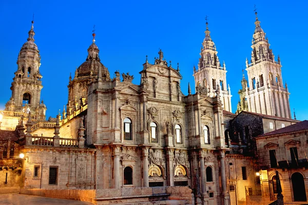 Katedrála v Santiago de Compostela. Galicie, Španělsko — Stock fotografie