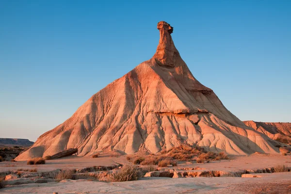 Montagna Castildetierra nel Parco Naturale Bardenas Reales, Navarra , — Foto Stock