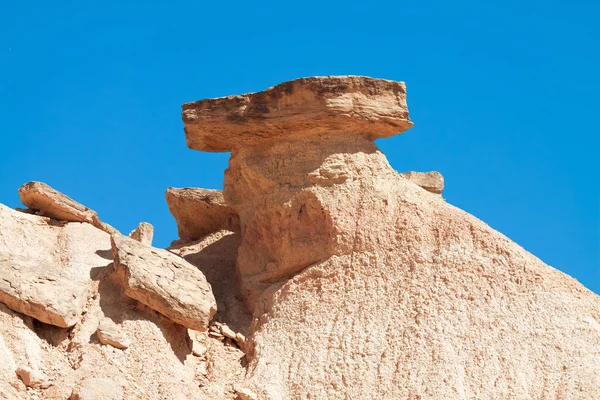 Hora castildetierra v bardenas reales přírodního parku, navarra, — Stock fotografie