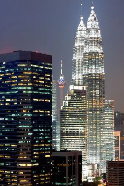 Kuala Lumpur skyline cidade — Fotografia de Stock