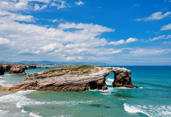 Plaj, katedraller, Galiçya, İspanya — Stok fotoğraf