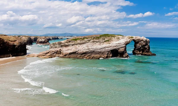 Plaj, katedraller, Galiçya, İspanya — Stok fotoğraf