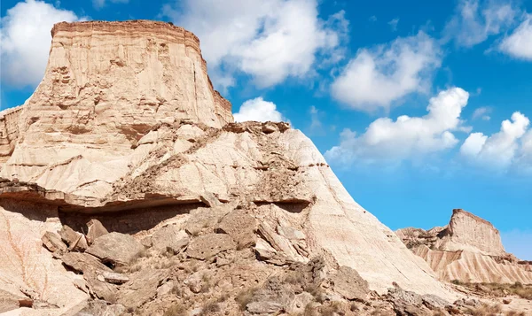 Hora castildetierra v bardenas reales přírodního parku, navarra, — Stock fotografie