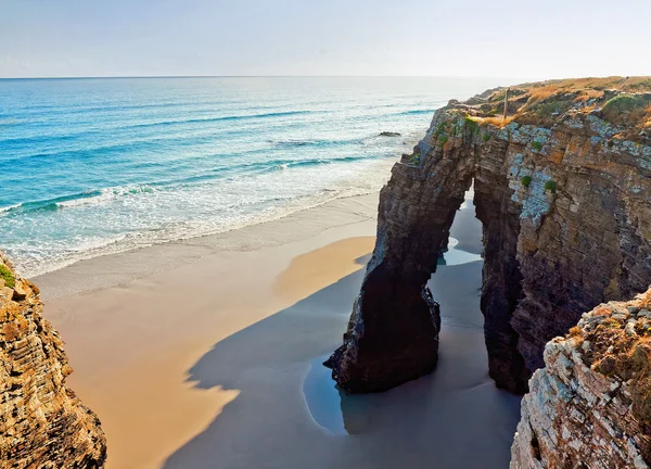 Spiaggia delle cattedrali, Galizia, Spagna — Foto Stock
