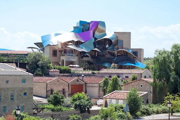 Moderní vinařství Marques de Riscal v Baskicku, Španělsko Stock Fotografie