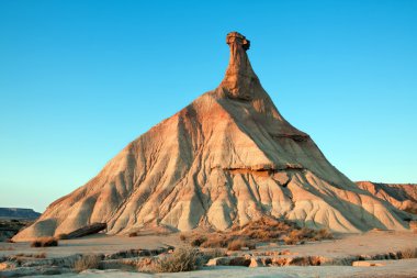 dağ castildetierra bardenas reales doğa parkı, navarra,