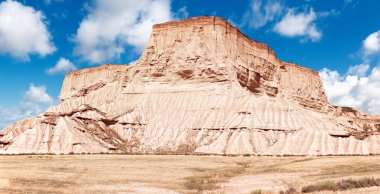 dağ castildetierra bardenas reales doğa parkı, navarra,