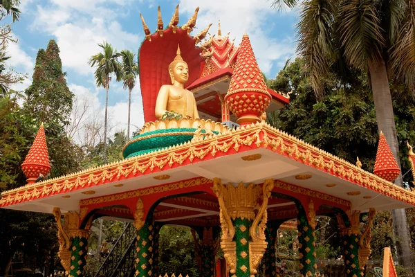 Chrám Pha That Luang, Vientiane, Laos. — Stock fotografie