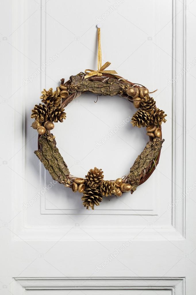 Decorated twig wreath