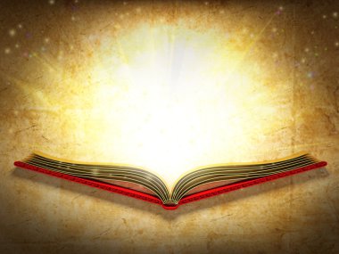 Açık kitap illüstrasyon