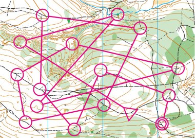 Topografik vektör harita