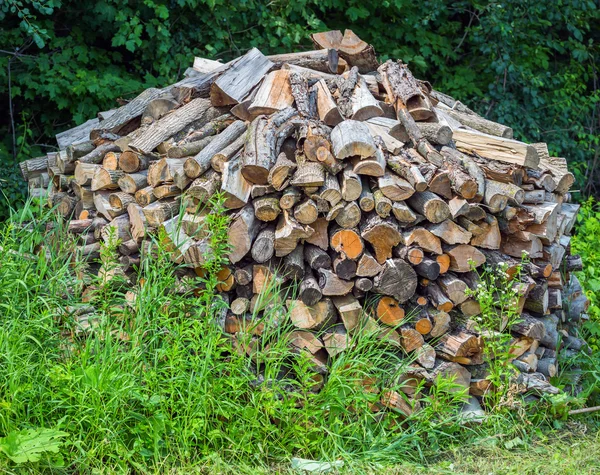 Pile of firewood — Stock Photo, Image